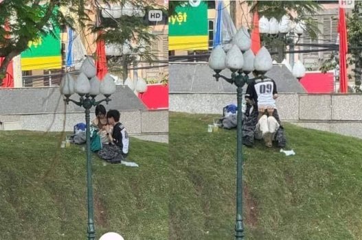 Cliphot đôi tình nhân Bắc Ninh mây mưa tại công viên