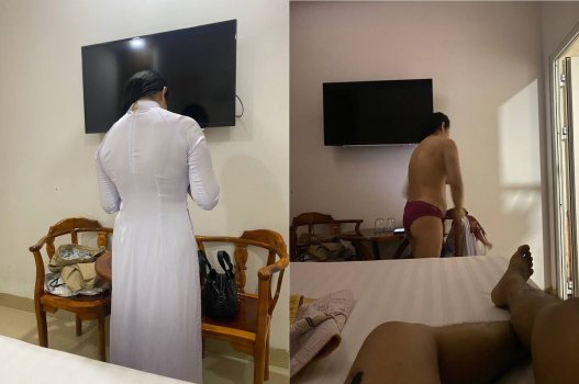 Thầy giáo khêu gợi vào khách sạn dạy kèm